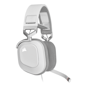 Corsair HS80 RGB USB Wired Over-Ear Gaming Headset — White - Image 4