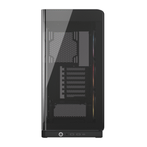 Alternative view of Corsair FRAME 4500X RS-R ARGB Panoramic Glass Mid-Tower PC Case - Black