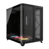 Corsair AIR 5400 LX-R RGB iCUE LINK Triple Chamber Mid-Tower PC Case - Black