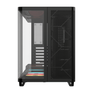 Alternative view of Corsair AIR 5400 LX-R RGB iCUE LINK Triple Chamber Mid-Tower PC Case - Black
