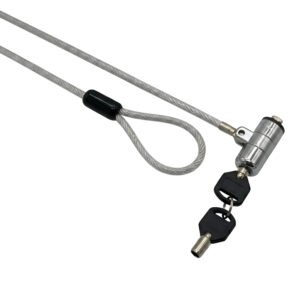 GIZZU 1.8m T-Bar Laptop Cable Lock Master Key Compatible