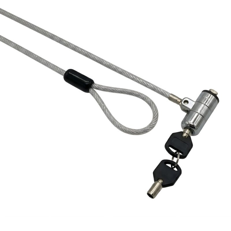 GIZZU 1.8m T-Bar Laptop Cable Lock Master Key Compatible