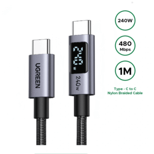 UGREEN 240W USB Type-C Cable with LED Display 1M - Image 2