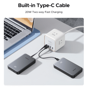 UGREEN 10000mAh 20W Power Bank with Built-in Cable - Image 7