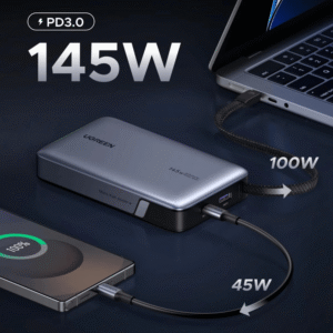 UGREEN Nexode 145W 20000mAh  Power Bank with built-in USB Type-C Cable - Image 2