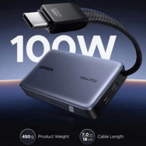 UGREEN Nexode 145W 20000mAh  Power Bank with built-in USB Type-C Cable - Image 3