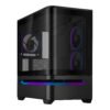 Asus Prime AP202 ARGB Curved Tempered Glass Micro-ATX Chassis – Black