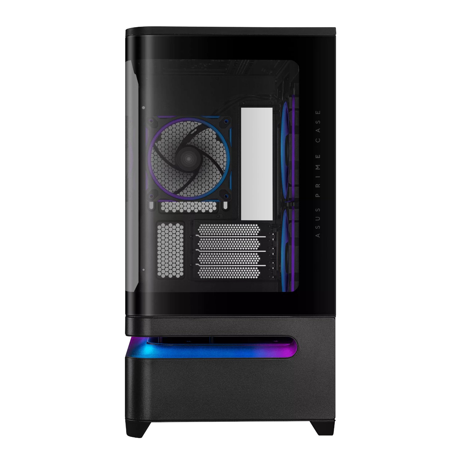 Asus Prime AP202 ARGB Curved Tempered Glass Micro-ATX Chassis – Black - Image 2