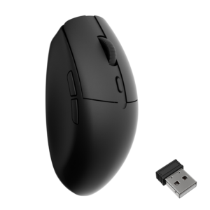 Alternative view of Keychron BM22-A9 1K Huano Micro Switch Wireless Mouse (BT/2.4GHz/Wired) - Black