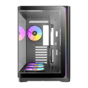 Alternative view of Antec C5 CURVED ARGB ATX | Micro-ATX | ITX ARGB Dual Chamber Mid-Tower Gaming Chassis - Black