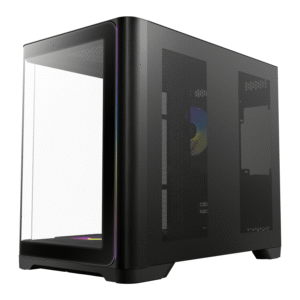 Antec C5 CURVED ARGB ATX | Micro-ATX | ITX ARGB Dual Chamber Mid-Tower Gaming Chassis - Black - Image 3