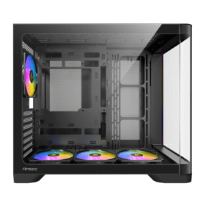 Antec C5 CURVED ARGB ATX | Micro-ATX | ITX ARGB Dual Chamber Mid-Tower Gaming Chassis - Black - Image 6