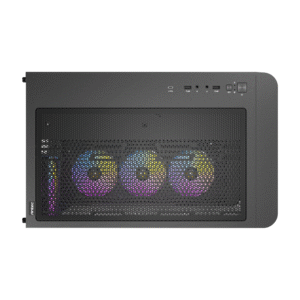 Antec C5 CURVED ARGB ATX | Micro-ATX | ITX ARGB Dual Chamber Mid-Tower Gaming Chassis - Black - Image 7