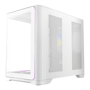 Antec C5 CURVED ARGB ATX | Micro-ATX | ITX ARGB Dual Chamber Mid-Tower Gaming Chassis - White - Image 3