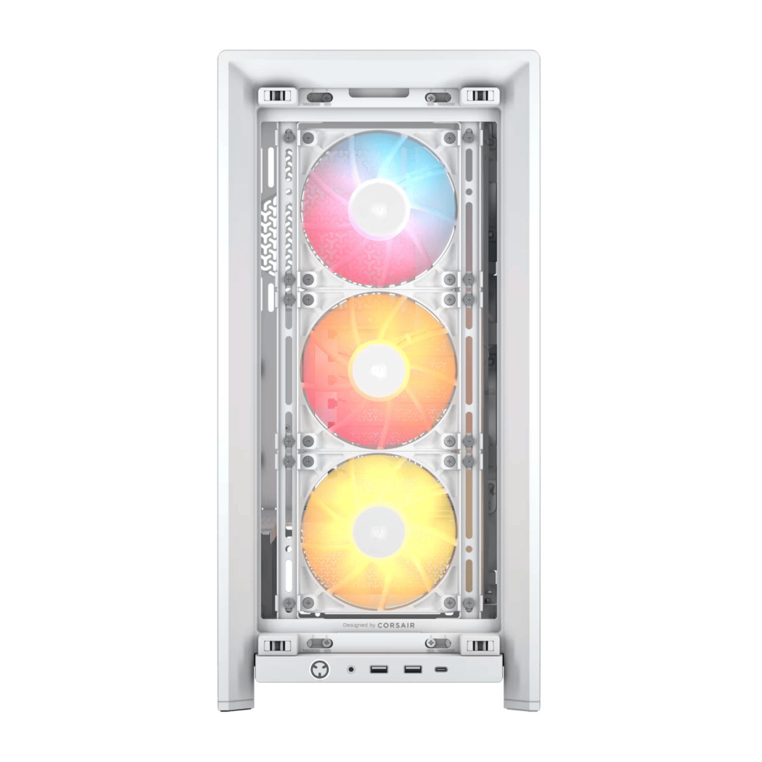 Corsair FRAME 4000D RS ARGB Modular Mid-Tower PC Case - White - Image 2