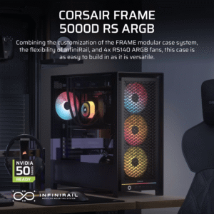 Alternative view of Corsair FRAME 5000D RS ARGB High-Airflow Mid-Tower PC Case - Black