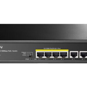 Cudy 6 Port Fast Ethernet 4 PoE 60W Switch
