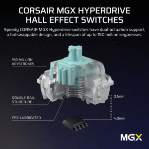 Corsair VANGUARD PRO 96 Hall Effect Gaming Keyboard - Image 5