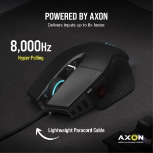 Corsair M65 RGB ULTRA Tunable FPS 26000 DPI Gaming Mouse - Black - Image 4