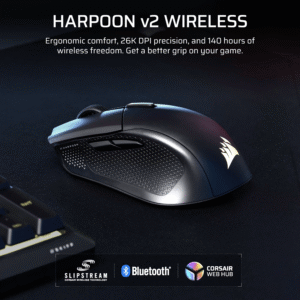 Corsair HARPOON v2 26000 DPI Wireless Gaming Mouse - Image 2