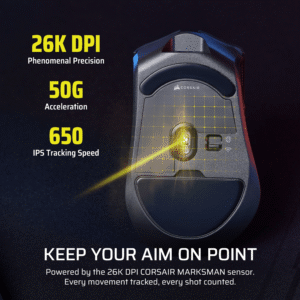 Corsair HARPOON v2 26000 DPI Wireless Gaming Mouse - Image 4