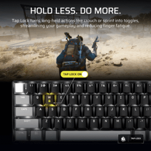 Corsair CLIPPER PRO MINI 60 Hall Effect Gaming Keyboard - Black - Image 5