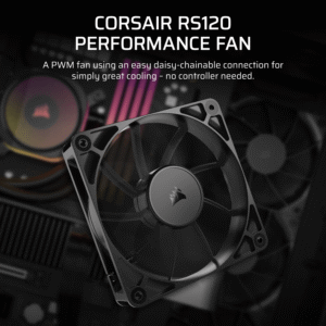Corsair RS120 120mm PWM Fan - Black - Image 6