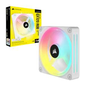 Corsair iCUE LINK QX120 RGB 120mm PWM PC Fan Expansion Kit - White - Image 4