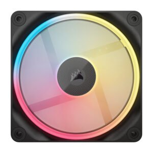 Corsair iCUE LINK LX120-R RGB 120mm PWM Reverse Fan Expansion - Black - Image 3