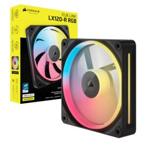 Corsair iCUE LINK LX120-R RGB 120mm PWM Reverse Fan Expansion - Black - Image 5
