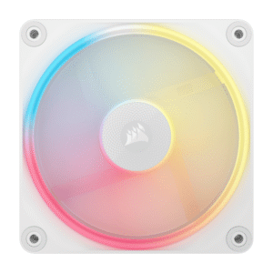 Alternative view of Corsair iCUE LINK LX120-R RGB 120mm PWM Reverse Fan Expansion – White