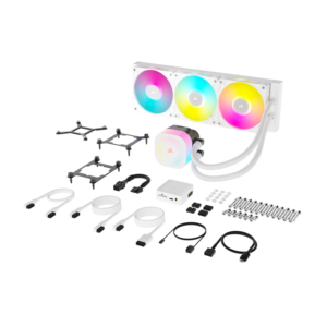Corsair iCUE LINK TITAN 360 RX RGB AIO Liquid CPU Cooler - White - Image 4