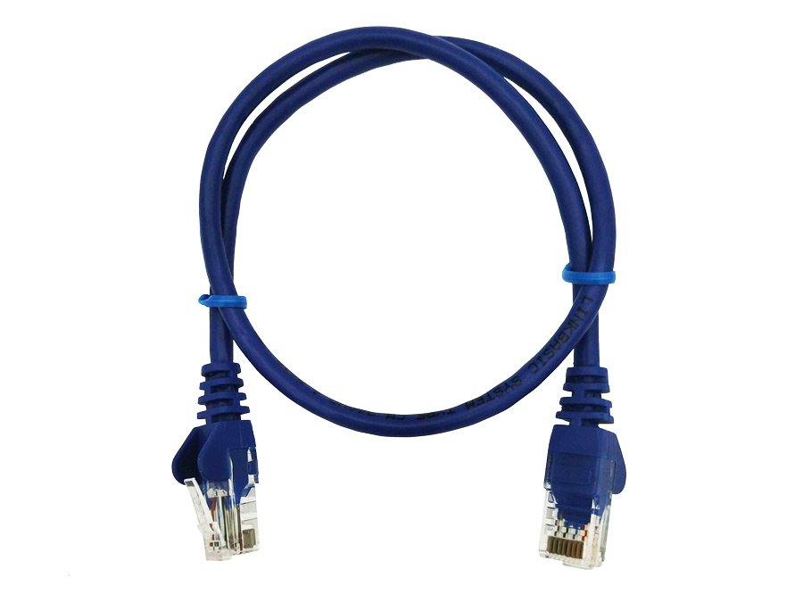 Linkbasic 50cm UTP Cat5e Flylead Blue