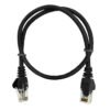 Linkbasic 50cm UTP Cat5e Flylead Black