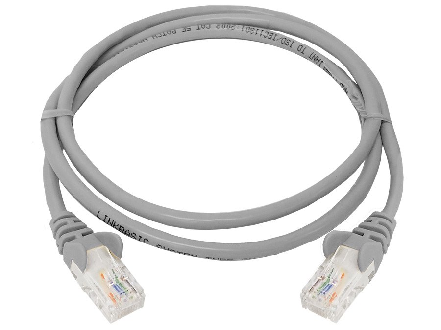 Linkbasic 1 Metre UTP Cat5e Flylead Grey