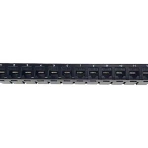 Linkbasic 12 Port Cat6 10-inch Patch Panel for Mini Rack