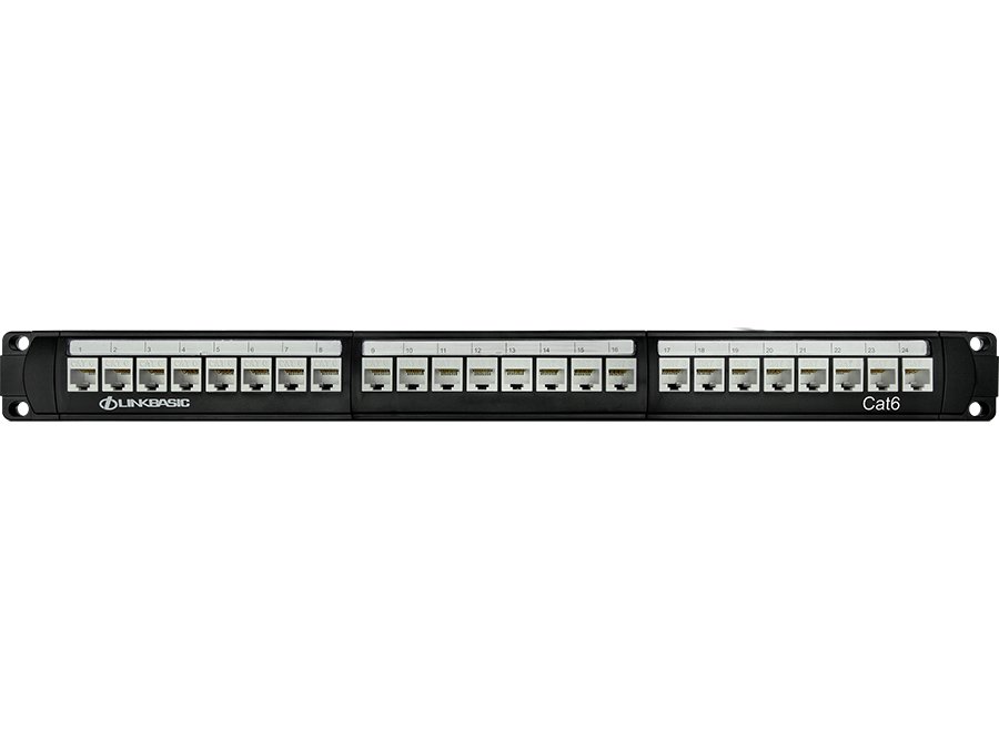 Linkbasic 24 Port Cat6 Rack Mount Patch Panel