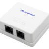 Linkbasic Cat6a Double Surface Mount Box