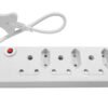 Multi Plug 3x16A 3x5A 0.5m Cord White