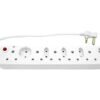 Multi Plug 5x16A 5x5A 0.5m Cord White