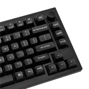 Keychron double Shot KSA PBTFull Keycap Set - White On Black - Image 3