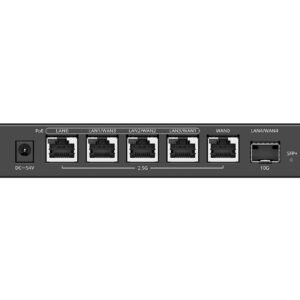 Reyee 5 Port 2.5G Multi-WAN 4 PoE 110W 400 User Cloud Router