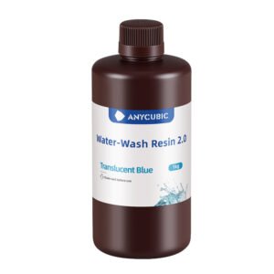 Alternative view of Anycubic Water Wash Resin 2.0 – Translucent Blue