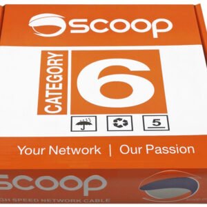 Scoop 100m Box Cat6 CCA Grey UTP Cable